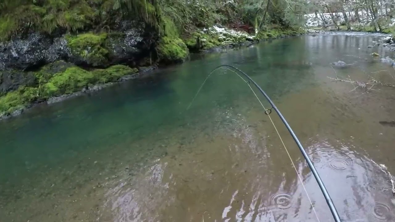 Clear water , catch a  snow mountain river ghost.