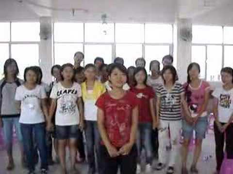 My exam class in China singing Peng You (Friends)