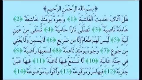 القارئ عبدالله عواد الجهني سورة الغاشية