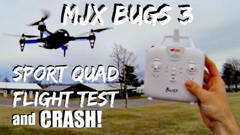 MJX Bugs 3 fast sport quad BangGood / Gearbest flight test - no camera gear installed + HARD CRASH!