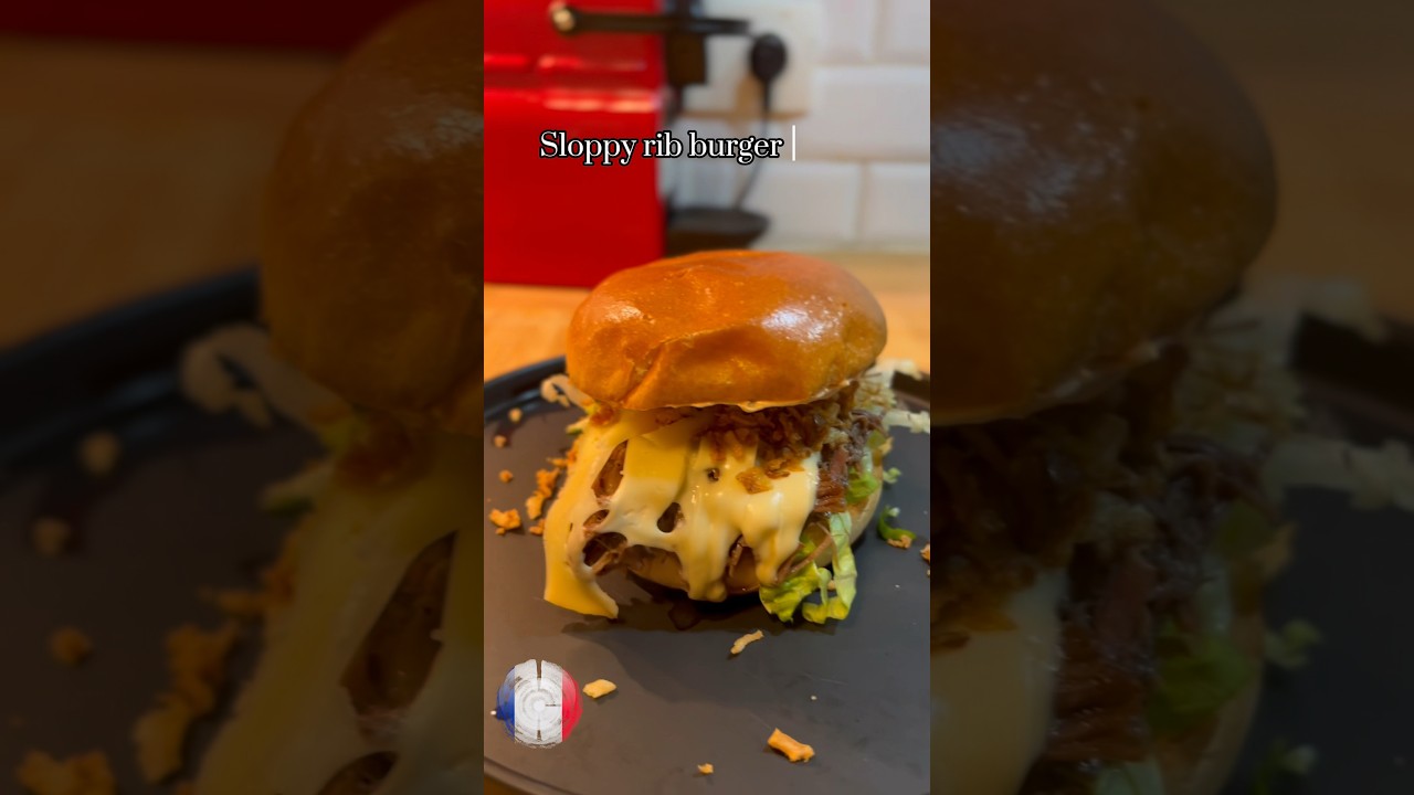 Sloppy rib burger 😎🇫🇷 
