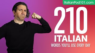 210 Italian Words You'll Use Every Day - Basic Vocabulary #61