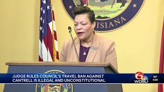 New Orleans judge finds city council's travel ban illegal and unconstitutional