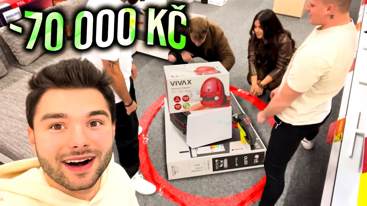 VŠE, CO UMÍSTÍŠ DO ČERVENÉHO KROUŽKU TI KOUPÍM - 60 SEKUND CHALLENGE /w Tomi, Jenis, Freescoot, Áďa