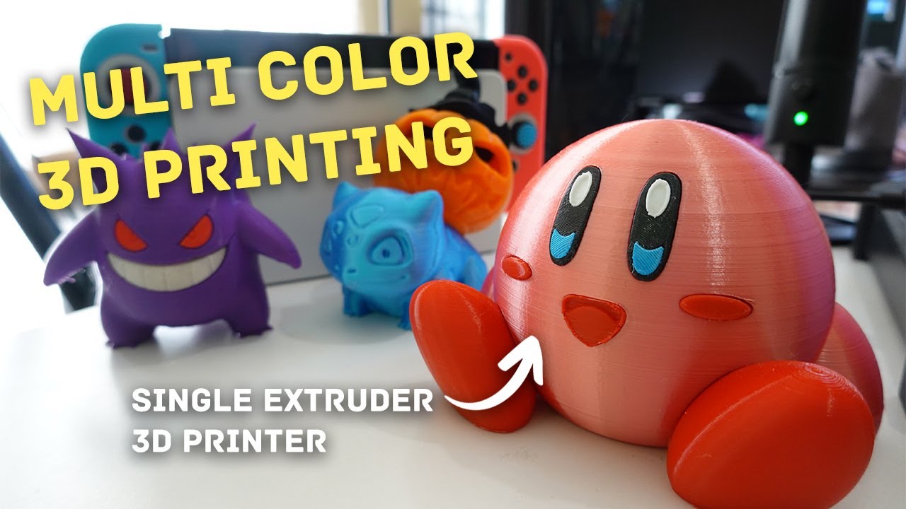 Color 3D Printing (With Single Extruder Printer) - YouTube