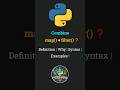 🚀Python map() and filter() Together | What Why with Example #python #coding #shorts #short #trending