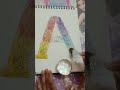 Alphabet letter A coloured mandala 🎭 🎨😍 #shortvideo #art#mandaladrawing
