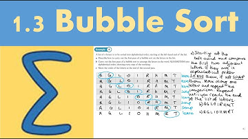 1.3 Bubble sort (DECISION 1 - Chapter 1: Algorithms)