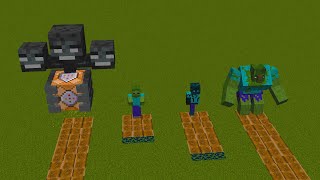 Which of the All Zombie Mobs and The Biggest Wither Storm Boss will generate the most Desert Sculk?