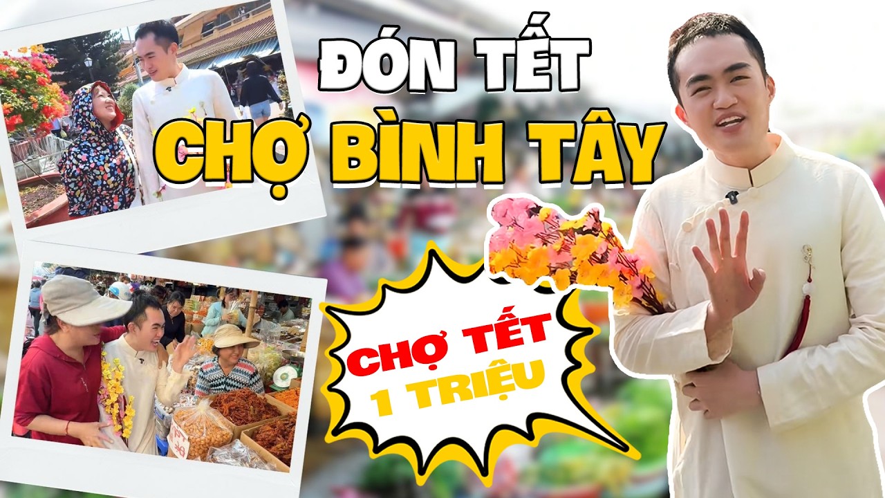 Tina Đi Chợ: Còn Mùng Là Còn Tết! Chợ Bình Tây Ngày Tết Vui Quá Vui!!! | Tina Thảo Thi