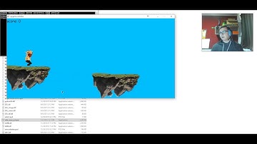 pygame python - side scrolling jumper revisited - progress vide