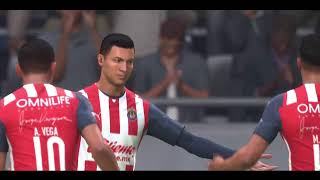 Chivas Vs Querétaro En vivo Jornada 3 Grita México 2022 simulación FIFA 22 Ps5