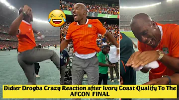 😂 Didier Drogba Crazy Reaction after Ivory Coast Qualify to the AFCON FINAL