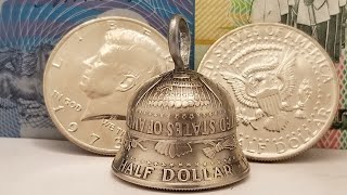 Making a Coin Bell from two half dollars