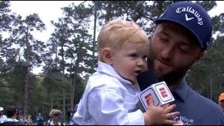 Jon Rahm’s son steals the show and the mic during his interview 🤣🎤 Wealth