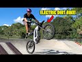 ELECTRIC DIRT BIKE AT THE SKATEPARK 2!