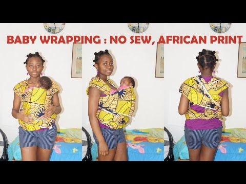 african baby wrap front