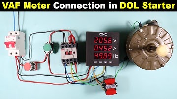 VAF Meter Connection with DOL Starter | VAF meter connection diagram @ElectricalTechnician