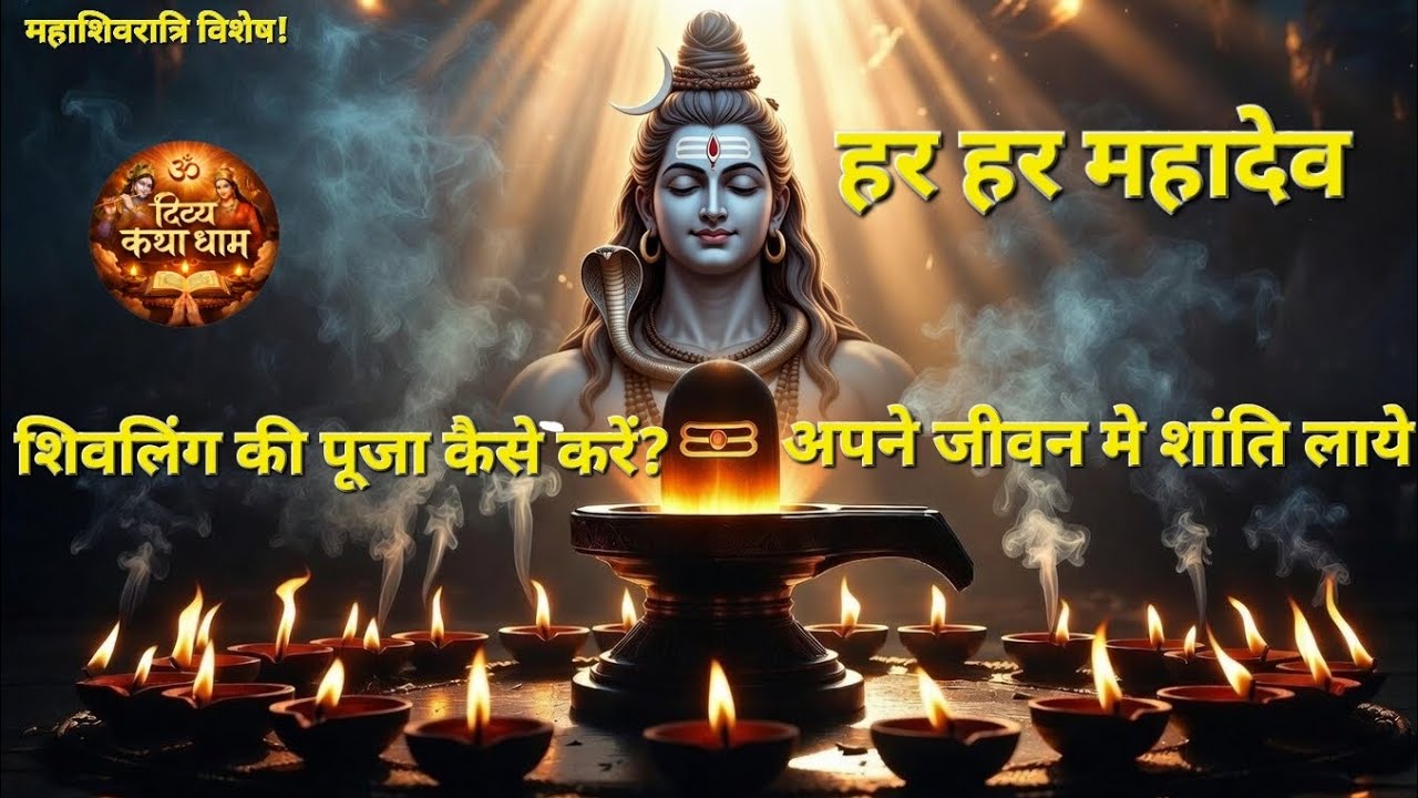 महाशिवरात्रि 2026 में शिवलिंग की पूजा कैसे करें? सही पूजा विधि घर पर | सम्पूर्ण विधि @दिव्य कथा धाम 