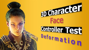 3D Character Facial Rig - Controller & Deformation Test