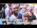 Talk To The Camera - Dove Cot Market Hagan Street - Sierra Leone