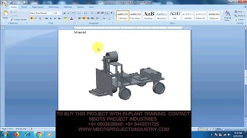 DESIGN AND FABRICATION OF REMOTE CONTROLLED MINI FORKLIFT MECHANICAL PROJECT-MBOTS PROJECT INDUSTRY