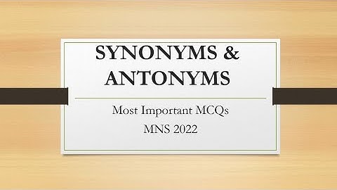 Synonyms and antonyms | by @flora_fauna23