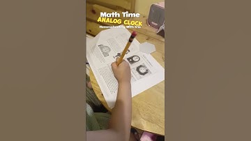 Math Time Analog Clock #homeschoolinglife