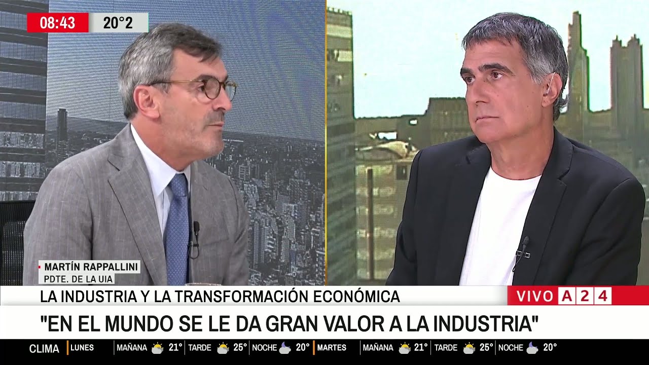 📢 MARTÍN RAPPALLINI, PRESIDENTE DE LA UIA, ANALIZA LOS DESAFÍOS DE LA INDUSTRIA ARGENTINA