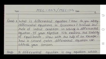 MEC 003/103 SCAN SOLVED ASSIGNMENT IGNOU
