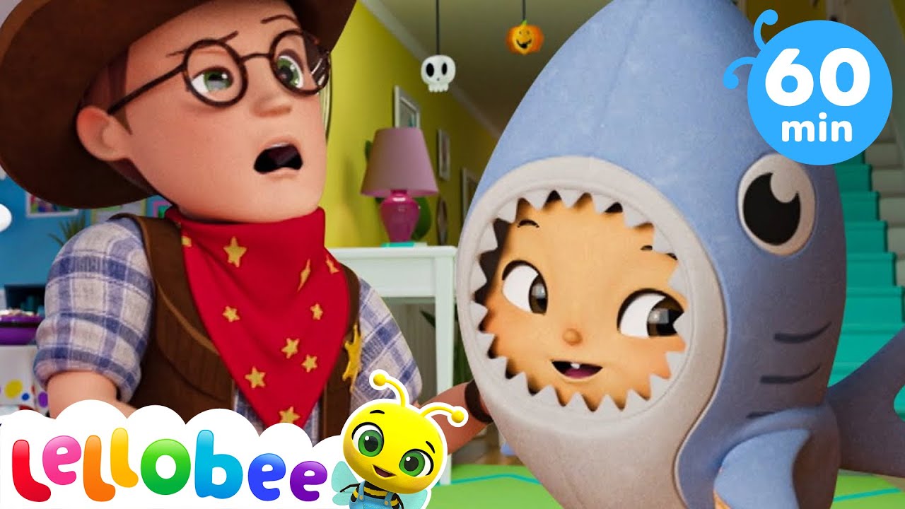 Halloween Baby Shark Dance +More Nursery Rhymes and Kids Songs | ABC's & 123's | Lello