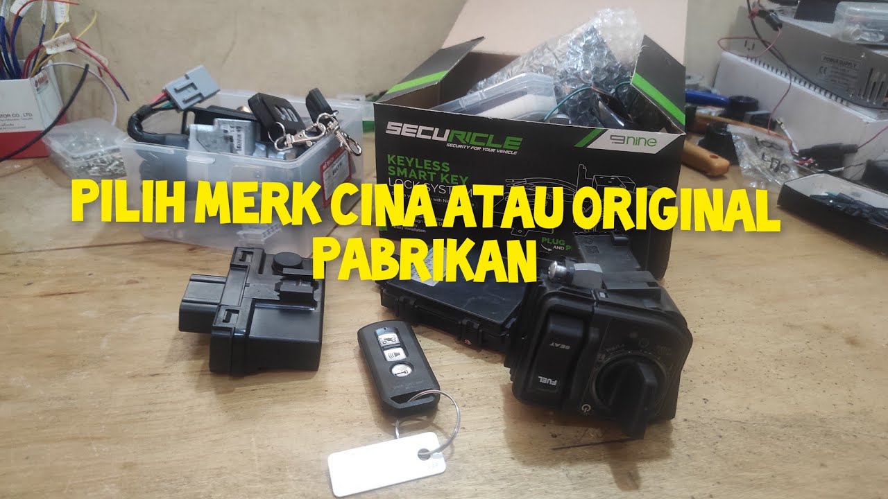 Perbedaan keyless cina dan keyless original oem honda yamaha Suzuki