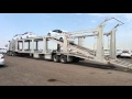 Car carrier off loading