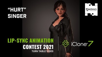 2021 iClone Lip-Sync Contest - "Hurt" Singer Turn Table video