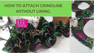 EASIEST WAY to attach horsehair/crinoline without linning to a peplum  .Very Detailed.