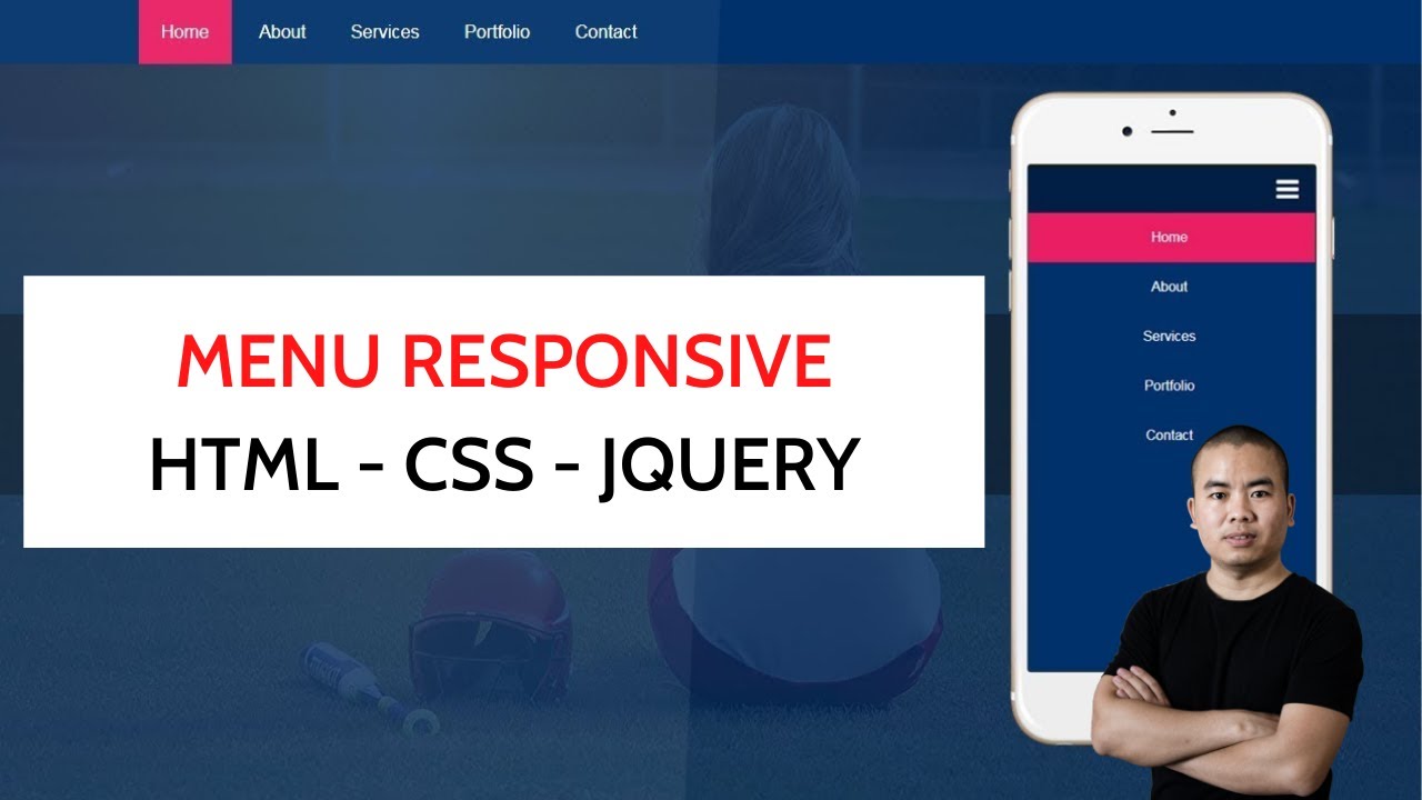 ทำเว็บ responsive  New Update  Tạo Menu Website Responsive(Desktop, Mobile) với Html - Css - Jquery | Unitop.vn