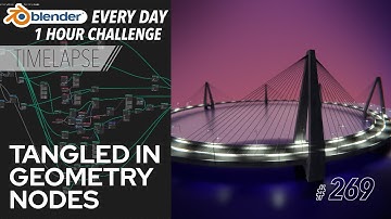 Procedural Bridge 2.0 with Geometry Nodes - Blender Every Day #269