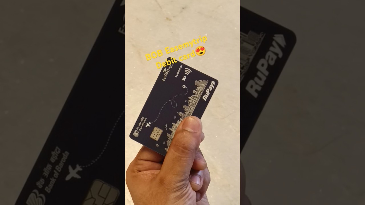 BOB Easemytrip Debit card Unboxing | Rupay Platinum Debit card | Rupay Complementary Offer