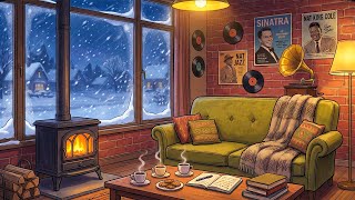This winter storm keeps getting worse and you're staying cozy at home listening to vintage jazz