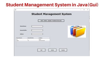 2: Student Management System Project In Java(GUI)  NetBeans (Add,Delete,Update Records) #javaproject