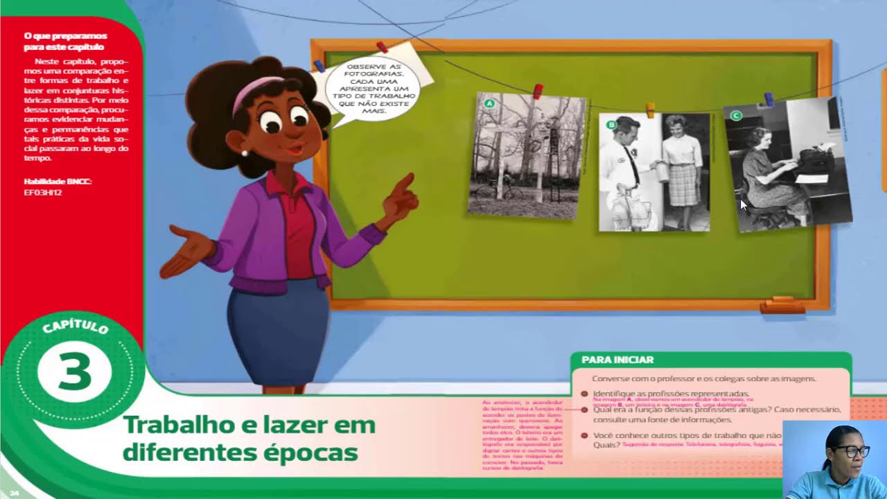 Atividade de História - Trabalho e Lazer - 3º ano fundamental