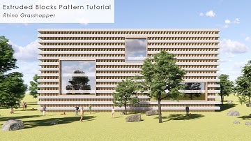 Extruded Blocks Pattern Rhino Grasshopper Tutorial