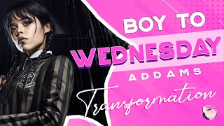 [TG TF] Boy to Wednesday Addams ? Male to Female | Transformation | Gender Bender | Boy to Girl
