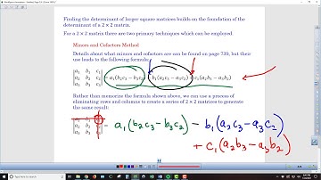 A2PCH Chapter 10-4, 10-5 Determinants - Lesson Video 1