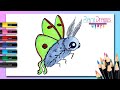 Cómo dibujar una POLILLA kawaii - ideas de dibujos fáciles paso a paso