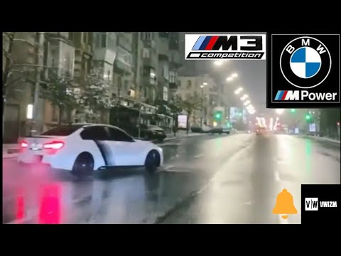 BMW F30 M3 NIGHT DRIFT ON STREET !