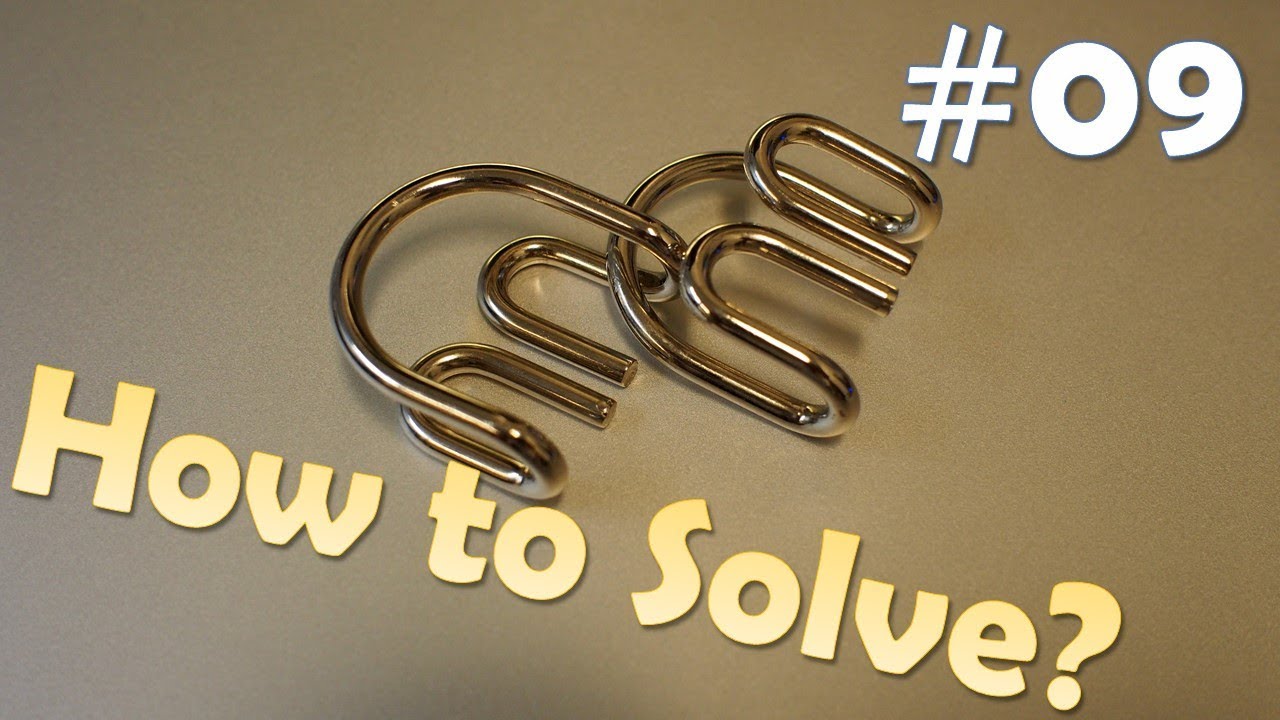 Can you solve this brain teaser? Metal puzzle solution - Part 9 - Double  U Shape 