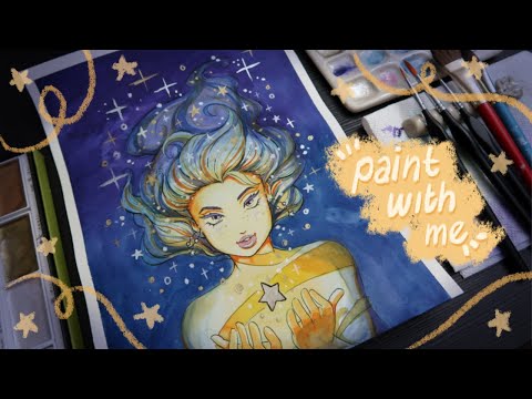 🎨 chatty PAINT with ME session | getting out of an art block and learning to accept being 'enough' 🥰