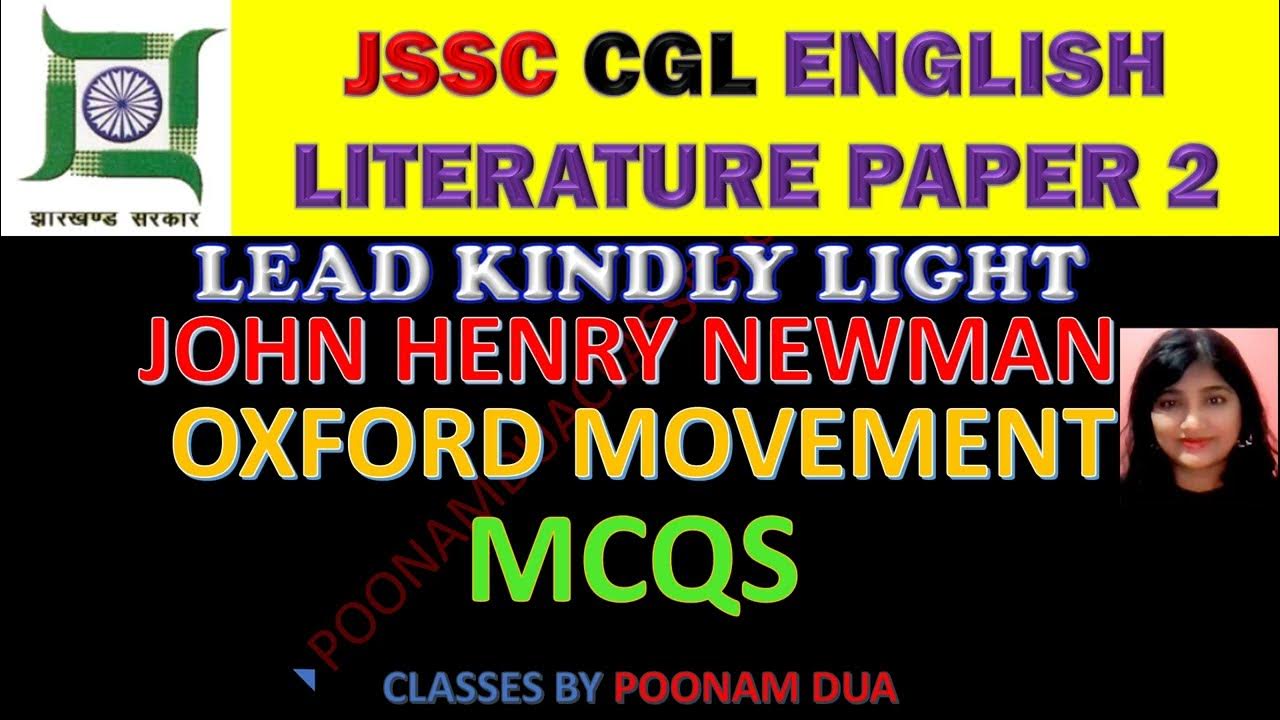JSSC CGL POETRY MCQ LEAD KINDLY LIGHT BY JOHN HENRY NEWMAN YouTube