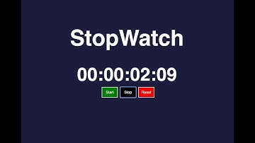 Create a Stopwatch using HTML CSS and JavaScript